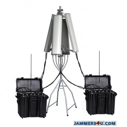 UAV Drone Portable Jammer 7 Bands 178W up to 3000m